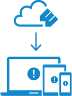 Receive real-time notifications when an error is detected.