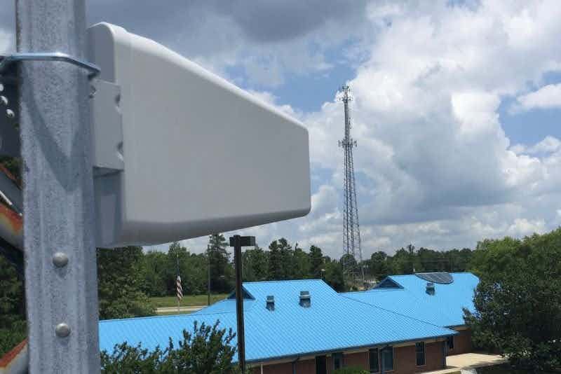 WilsonPro directional antenna pointed toward the nearest cell phone tower
